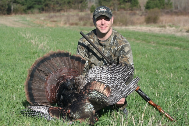 My friend Chris with his first tom turkey